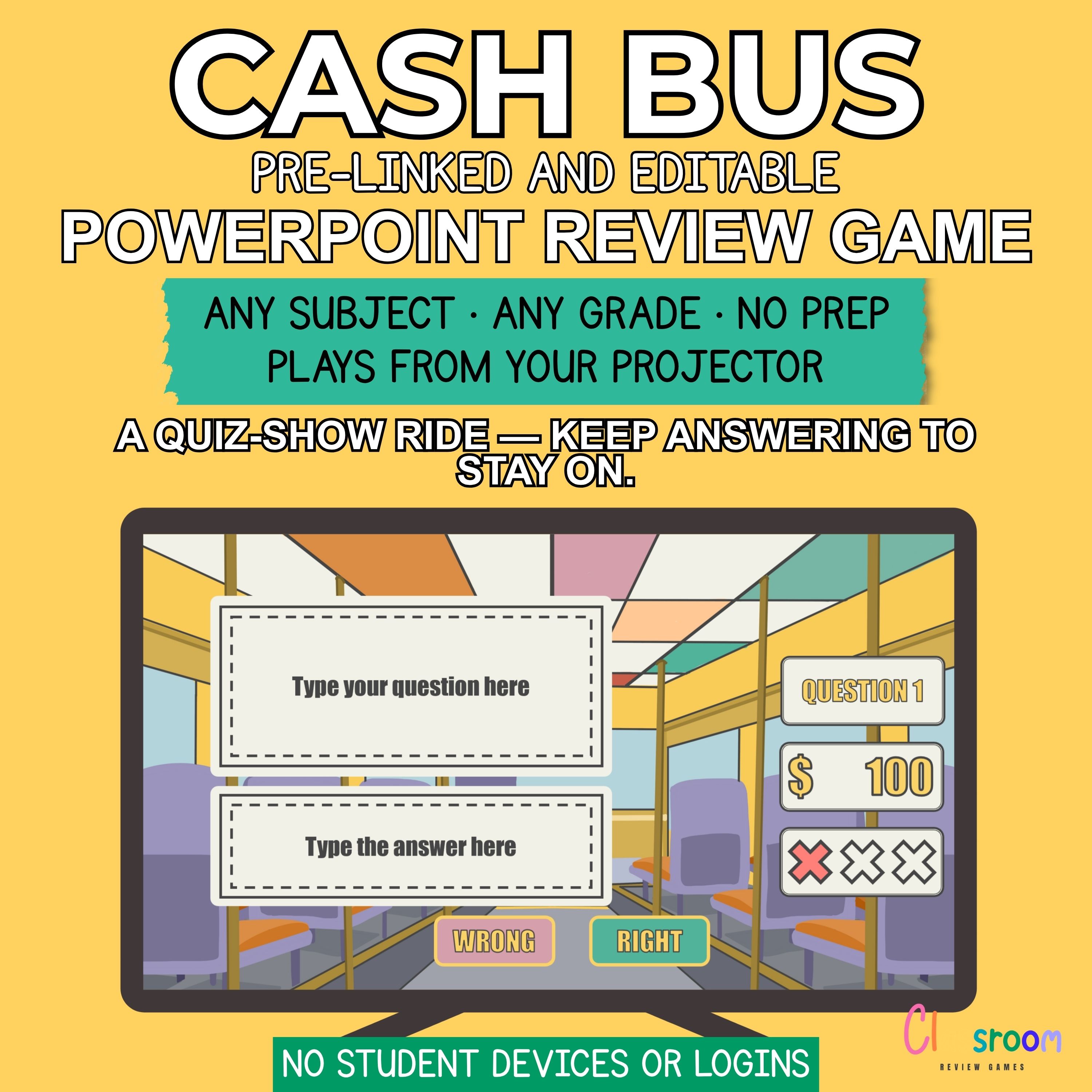 cash cab classroom game