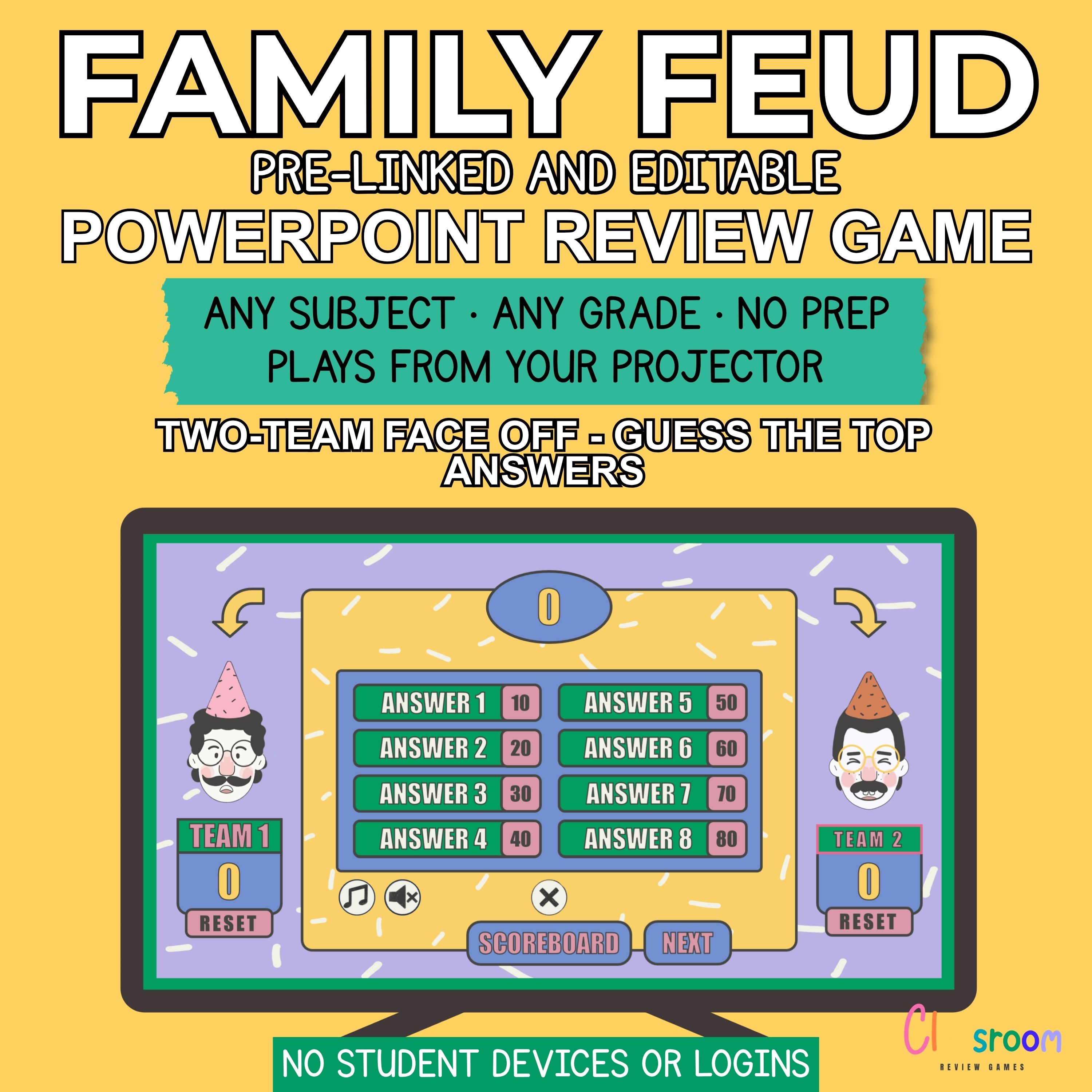 Family Feud Style Game Template