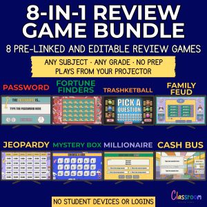 class review game bundle
