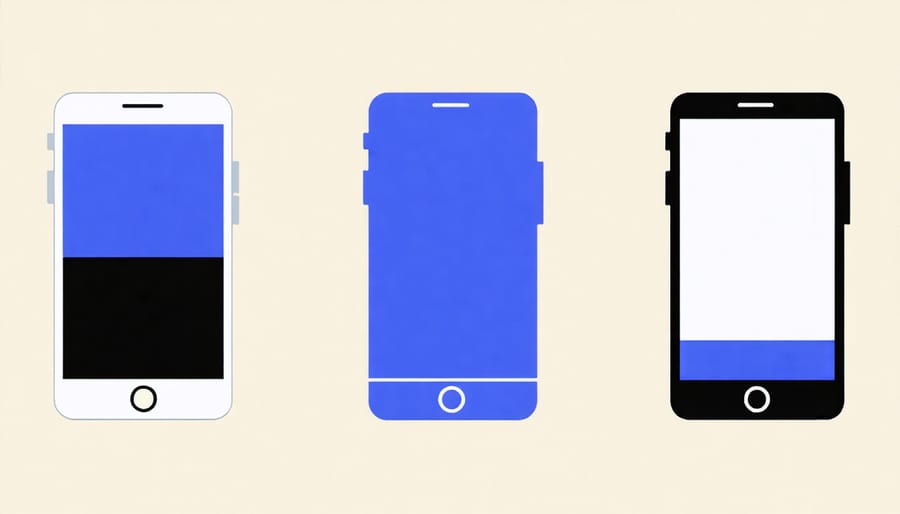 Hands holding mobile device during language learning game session