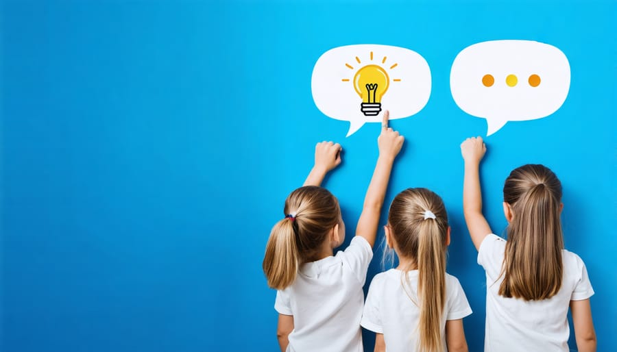 Teacher adding star stickers to classroom behavior tracking chart