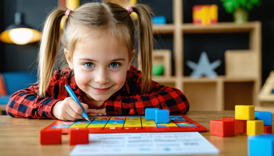 Teacher leading interactive game-based lesson with students participating actively