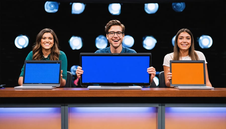 Group of students collaborating together during team-based classroom activity