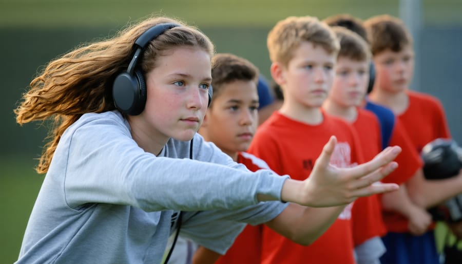 Middle school classroom with student teams actively participating in history game competition