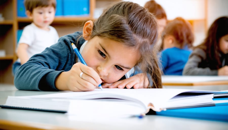 Students appearing disengaged during traditional paper-based classroom assessment