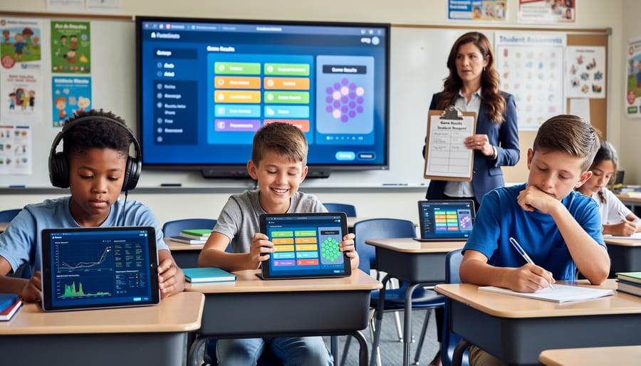 Diverse students showing different participation styles during classroom activity