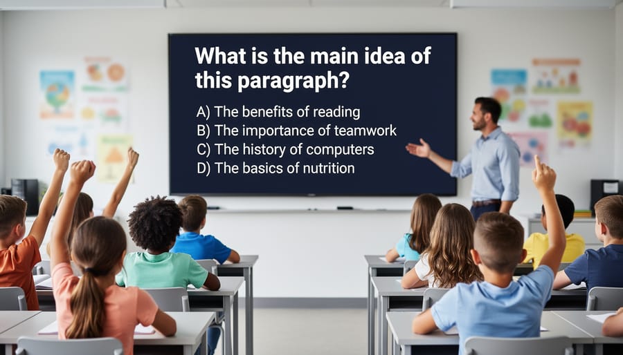 Computer screen showing high-contrast, readable text with clear fonts and spacing