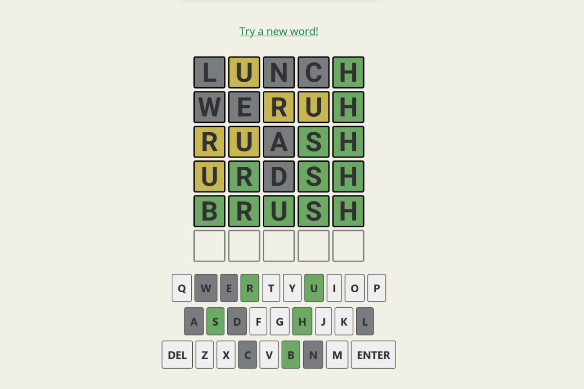 Playing the classroom Wordle game online for free
