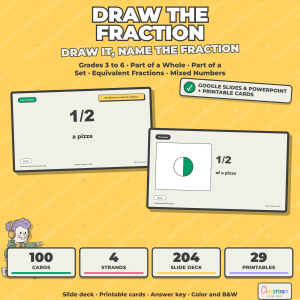Fraction Pictionary: Recognizing Fractions with Drawing, Grades 3-6