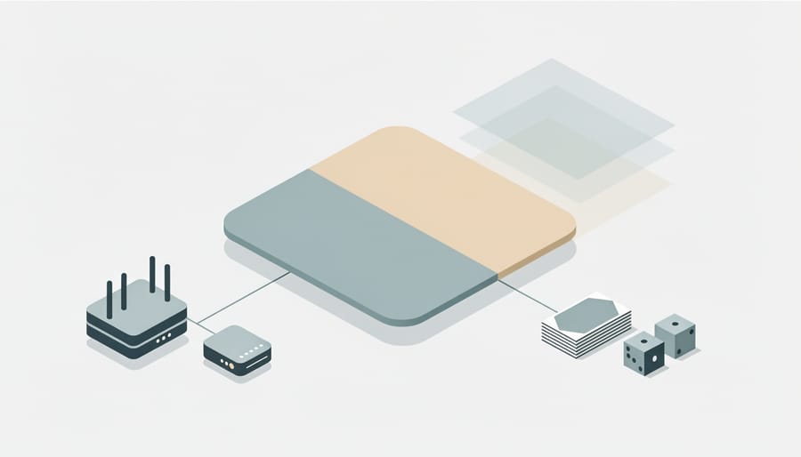 Portable hotspot and smartphone representing backup connectivity for a hybrid classroom game